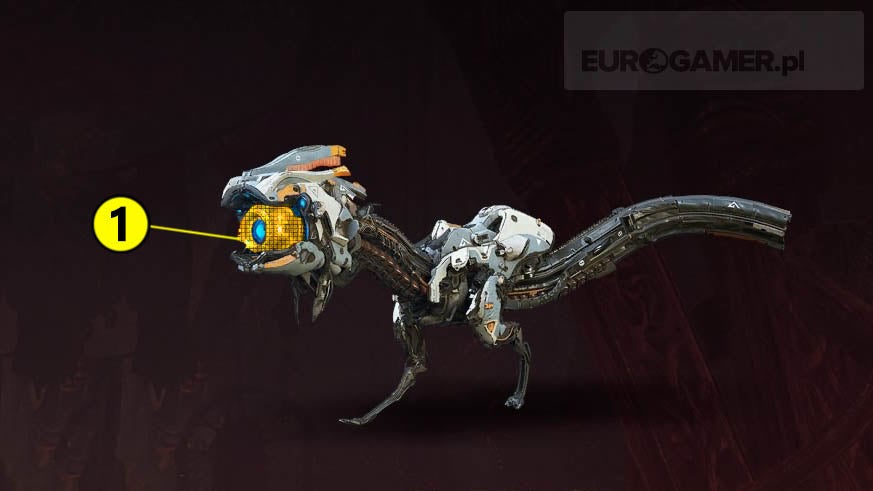 Horizon Zero Dawn - maszyny: czujka, biegun, żuwacz, złomiarz